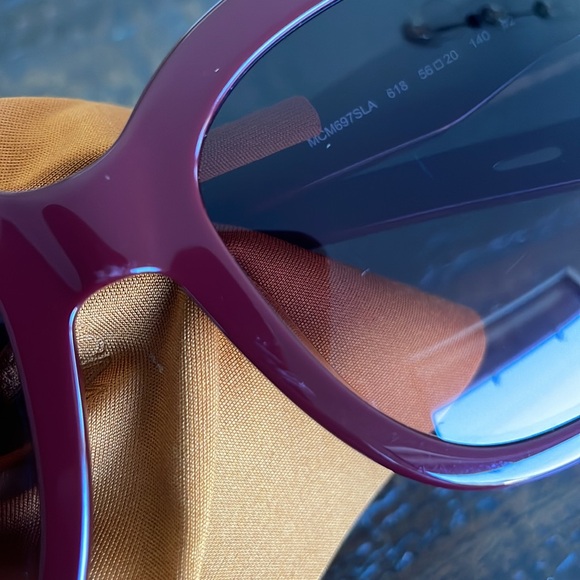 MCM Burgundy Sunglasses - Picture 6 of 7